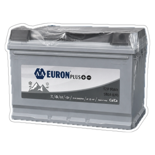 Euron Plus Akü 12V 90Ah: Güçlü Motorlu Araçlar İçin Yüksek Performans Aküsü
