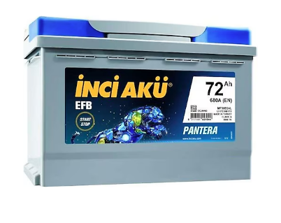 İnci Akü 72Ah EFB Start-Stop Akü