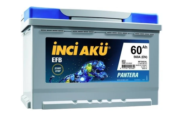 İnci Akü 60Ah EFB Start-Stop Akü