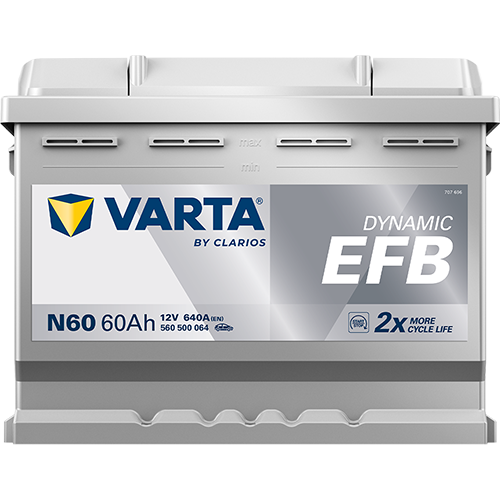 60 Amper EFB Varta Akü (N60) - Görsel 2