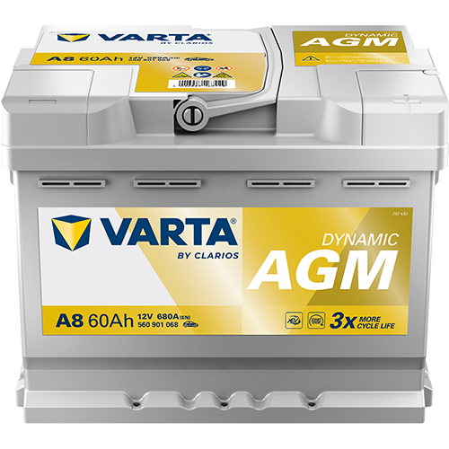 60 Amper AGM Varta Akü (A8)