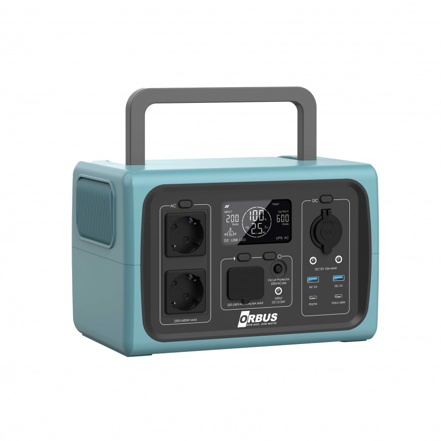 600 W (512 Wh) Taşınabilir Güç İstasyonu ORBUS